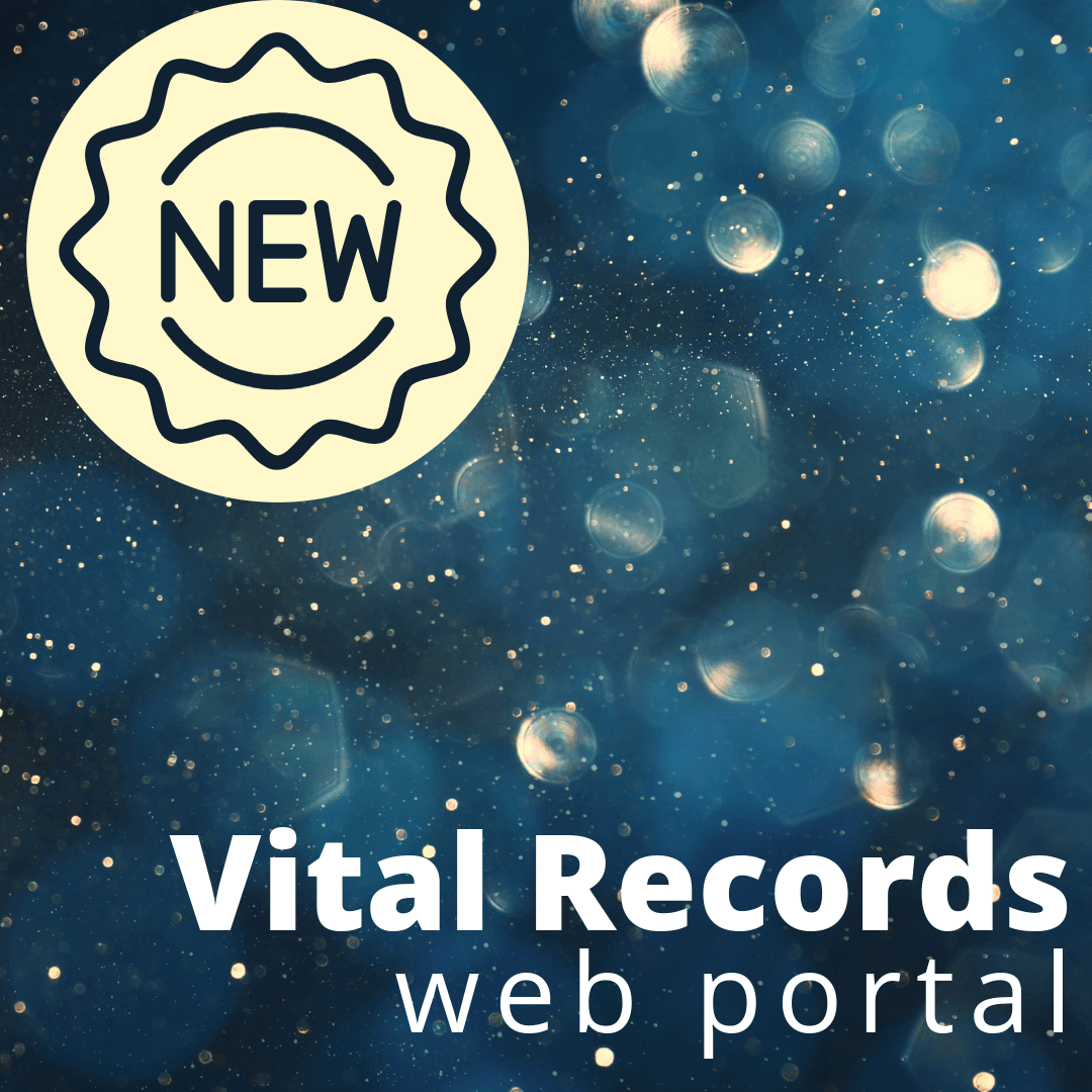 new vital records web portal