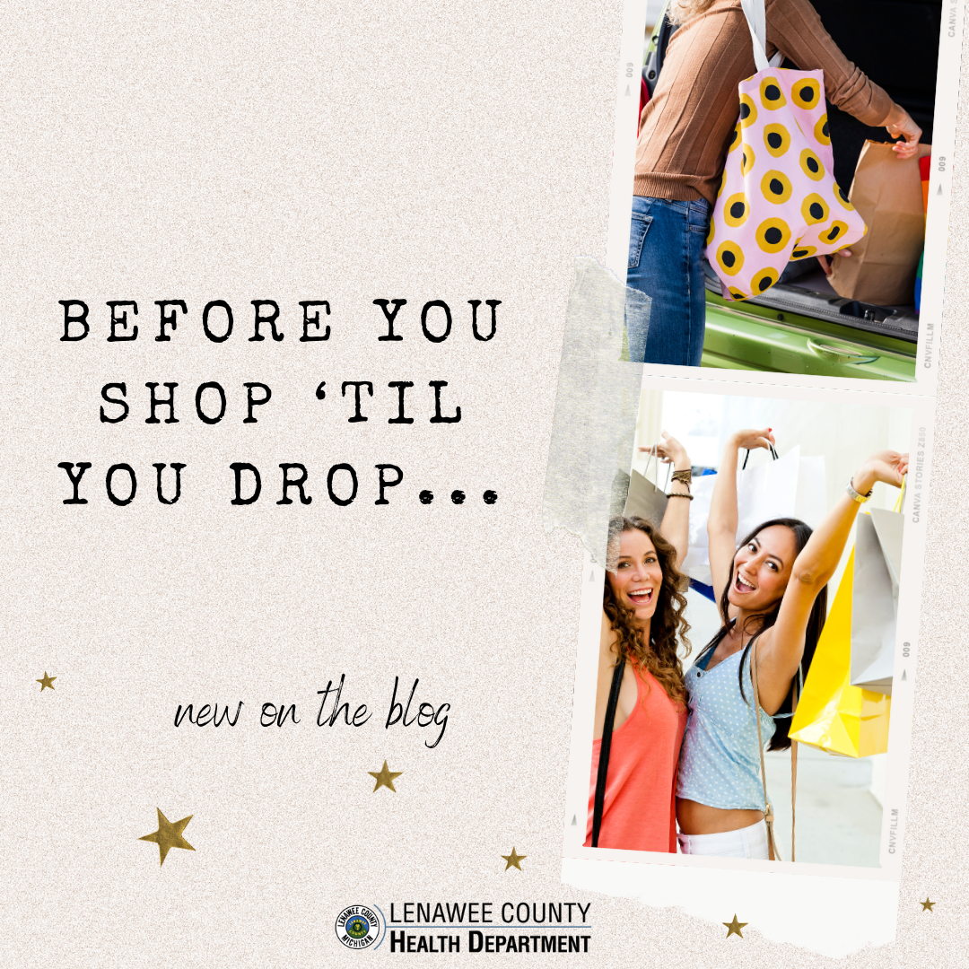 before you shop til you drop