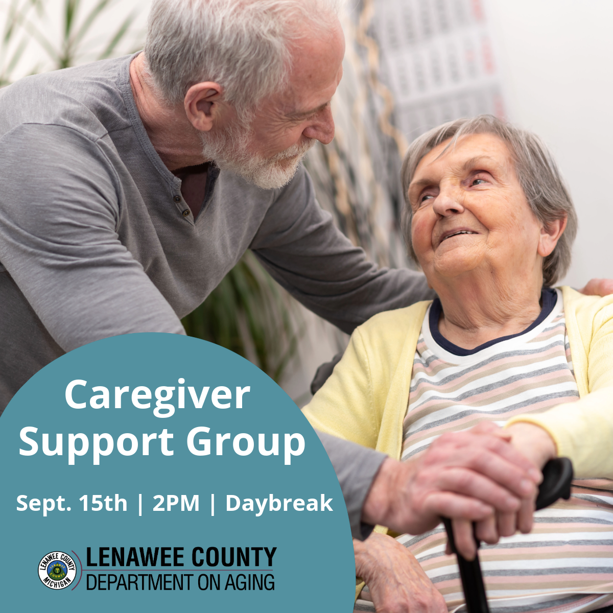 Caregiver Support Group Sept. 8th 2pm Daybreak