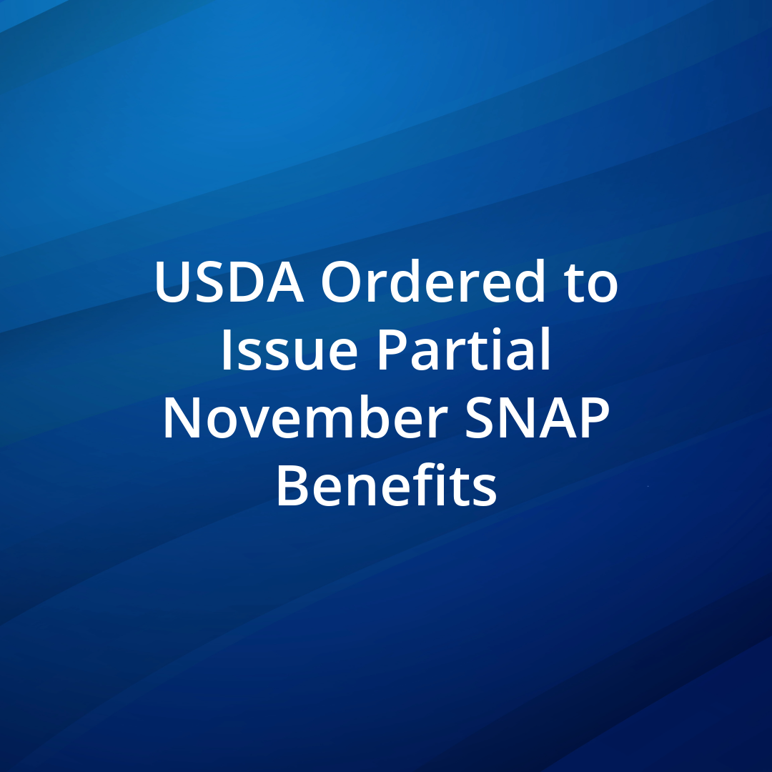 USDA ordered to issue partial November SNAP benefits 