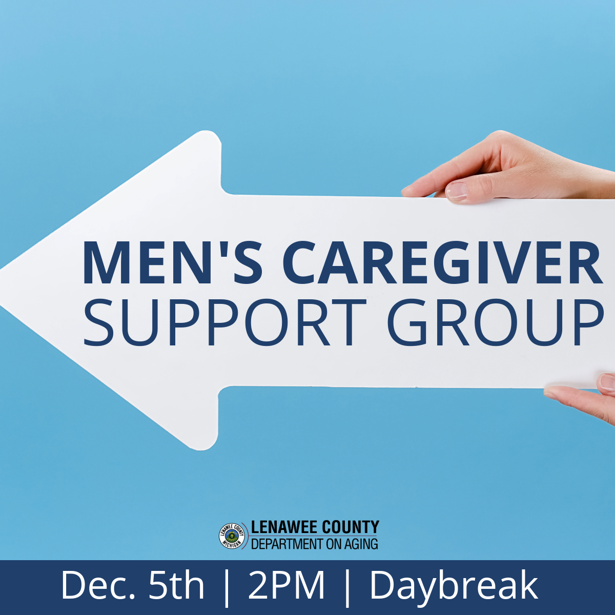 Men’s Caregiver Support Group   December 5, 2025 from 2:00 pm to 3:30 pm 