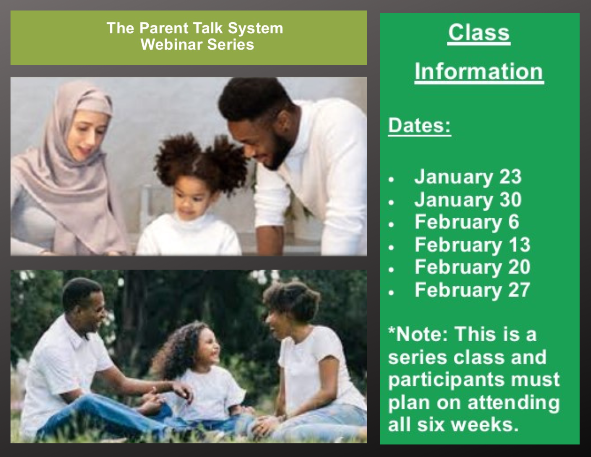 Parent Talk Series