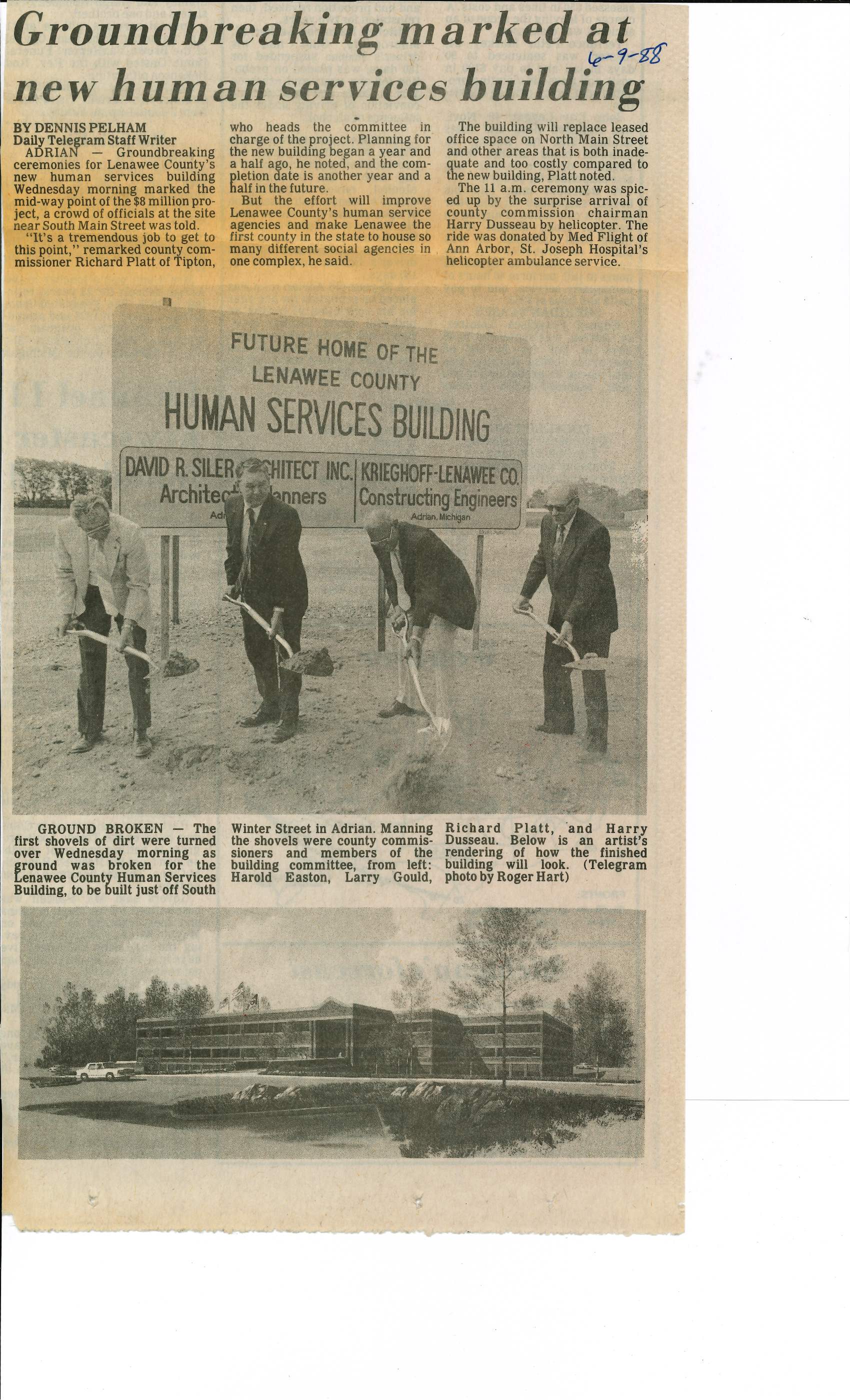 Ground Breaking Marked at Humas Services Building