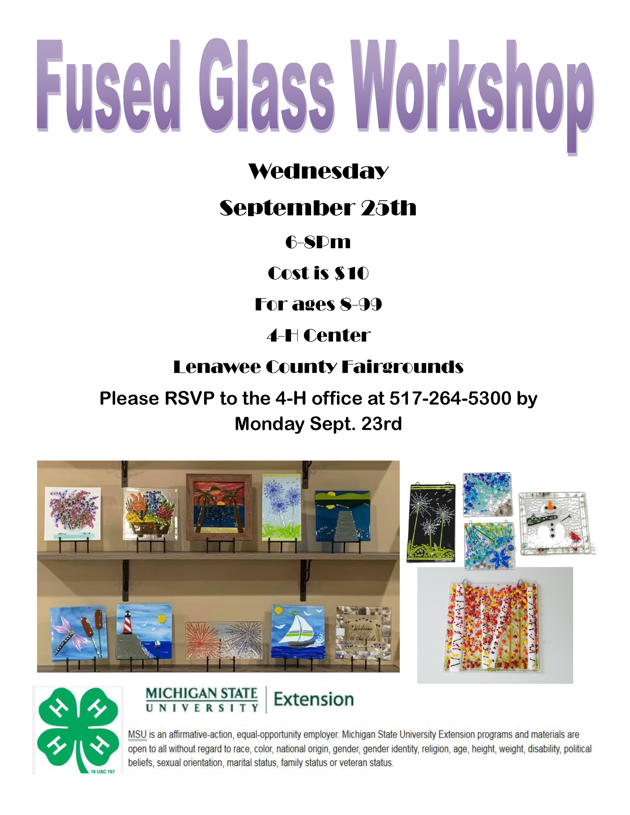 Fused glass workshop