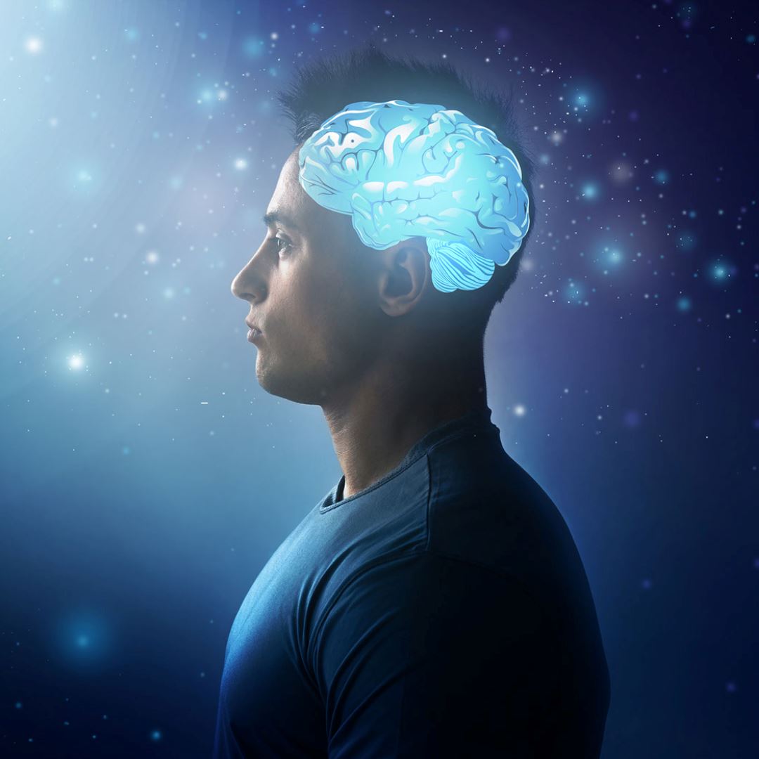 a brain inside a man's body