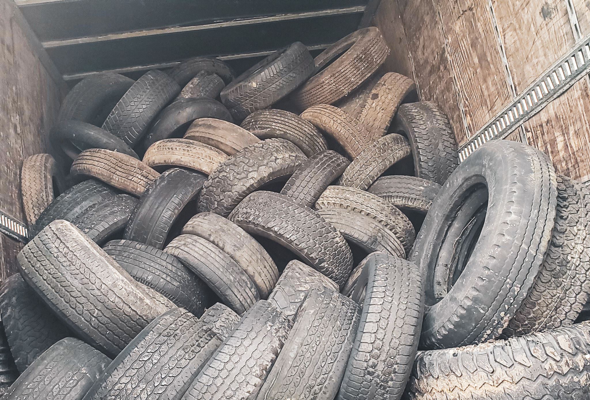 piles of tires
